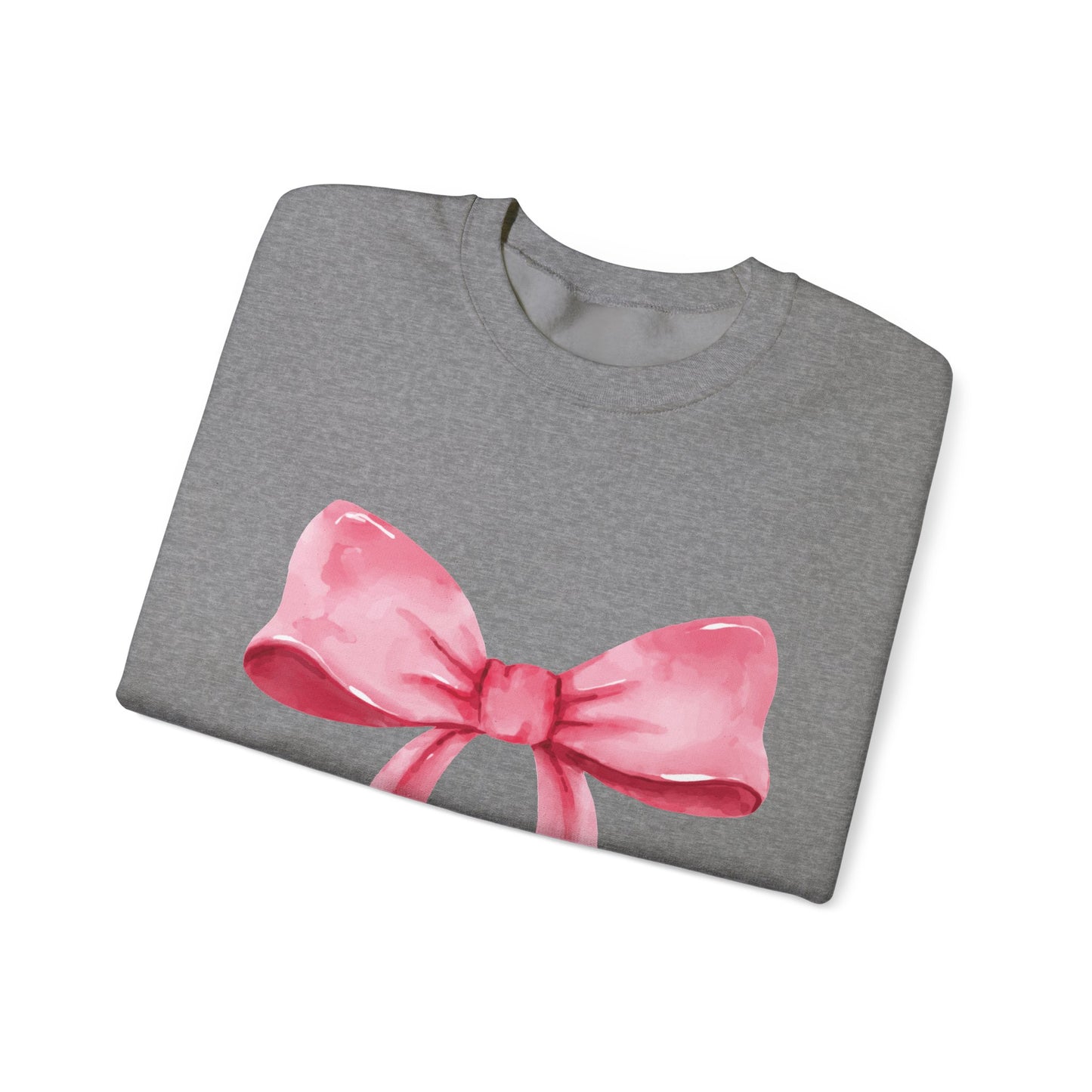 Big pink Bow Unisex Heavy Blend™ Crewneck Sweatshirt