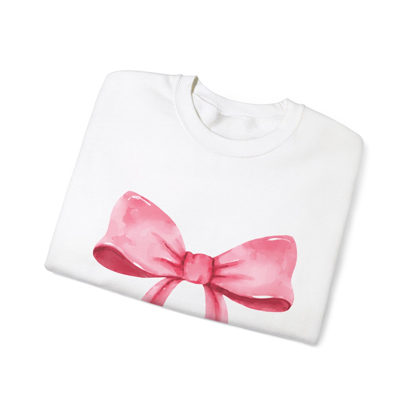 Big pink Bow Unisex Heavy Blend™ Crewneck Sweatshirt