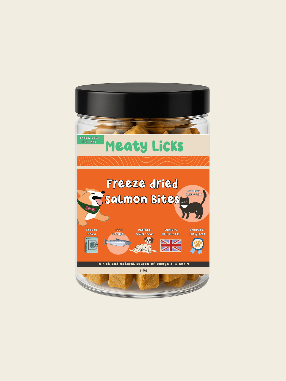 Freeze-Dried Salmon Bites (PRE-ORDER despatch beginning of August)