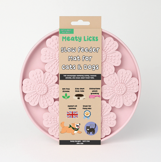 Daisy Delight slow feeder - soft pink (pre order despatch in May)