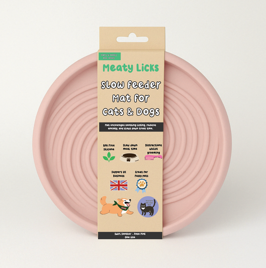 Swirl Soother Slow Feeder – Rose Pink (pre order despatch in May)