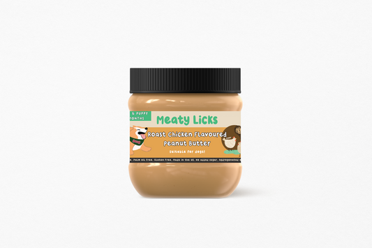 Meaty Licks Roast Chicken peanut butter 350g jar