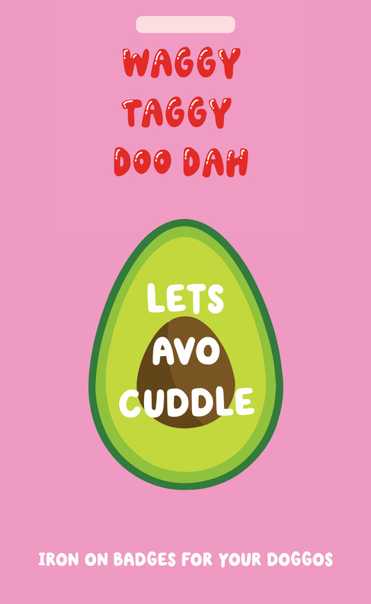 Let's avo cuddle iron on patch pre-order despatch May 20th